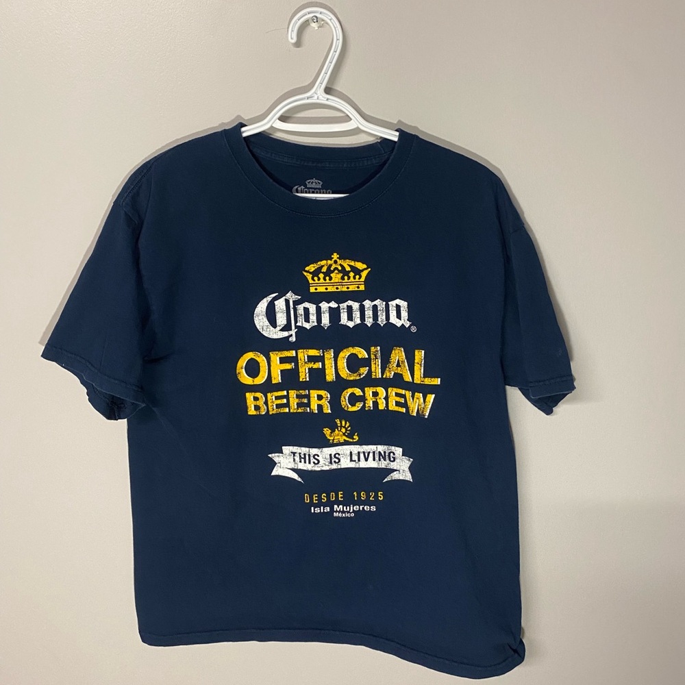 Corona Official Beer Crew Navy T-Shirt